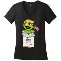 Trump Garbage Funny Gift Women's V-Neck T-Shirt