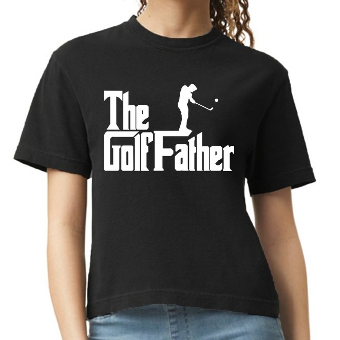 The Golffather Funny Golf Design Golfer Gift Comfort Colors Boxy T-Shirt