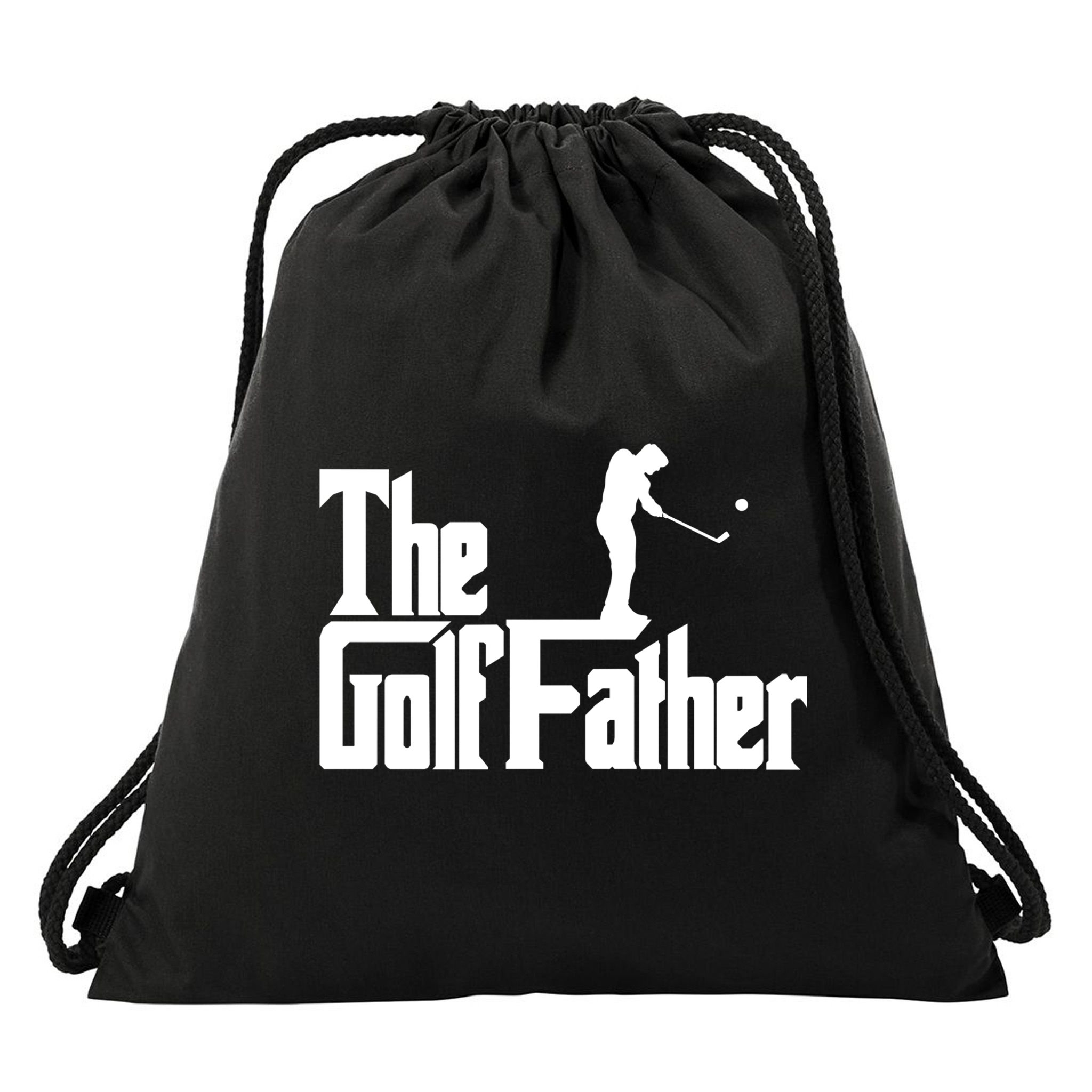 The Golffather Funny Golf Design Golfer Gift Drawstring Bag