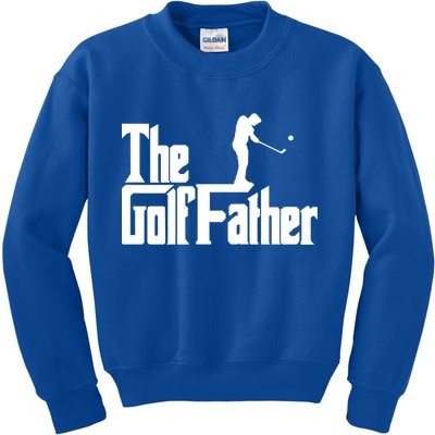 The Golffather Funny Golf Design Golfer Gift Kids Sweatshirt