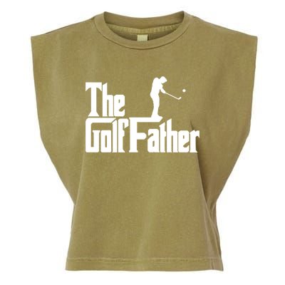 The Golffather Funny Golf Design Golfer Gift Garment-Dyed Women's Muscle Tee