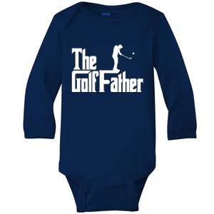 The Golffather Funny Golf Design Golfer Gift Baby Long Sleeve Bodysuit