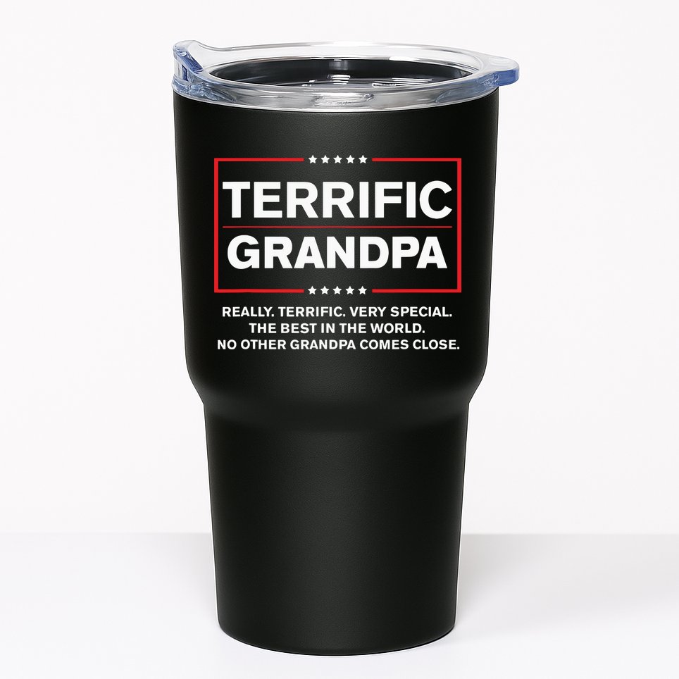 Terrific Grandpa Funny Donald Trump Campaign Style Tumbler