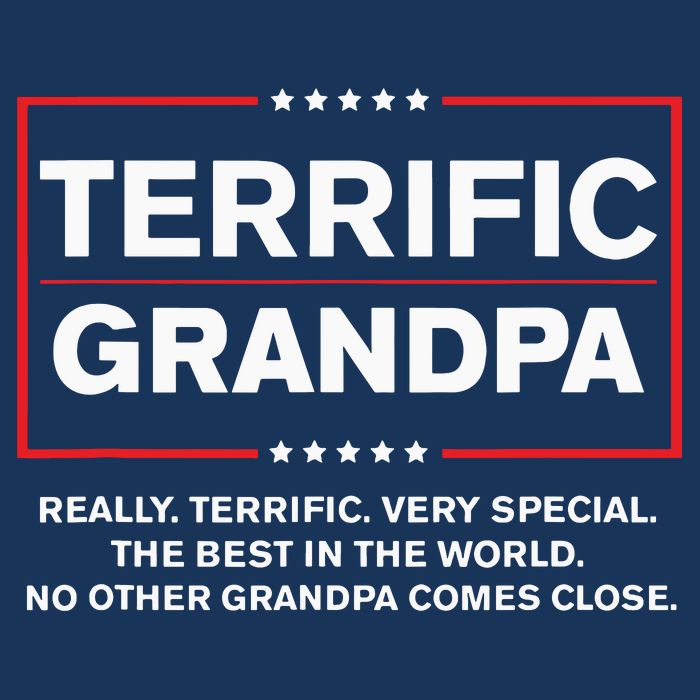 Terrific Grandpa Funny Donald Trump Campaign Style Beanie