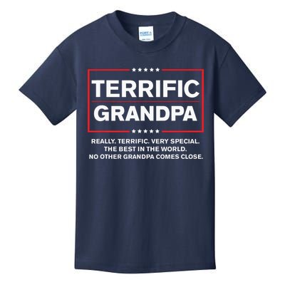 Terrific Grandpa Funny Donald Trump Campaign Style Kids T-Shirt