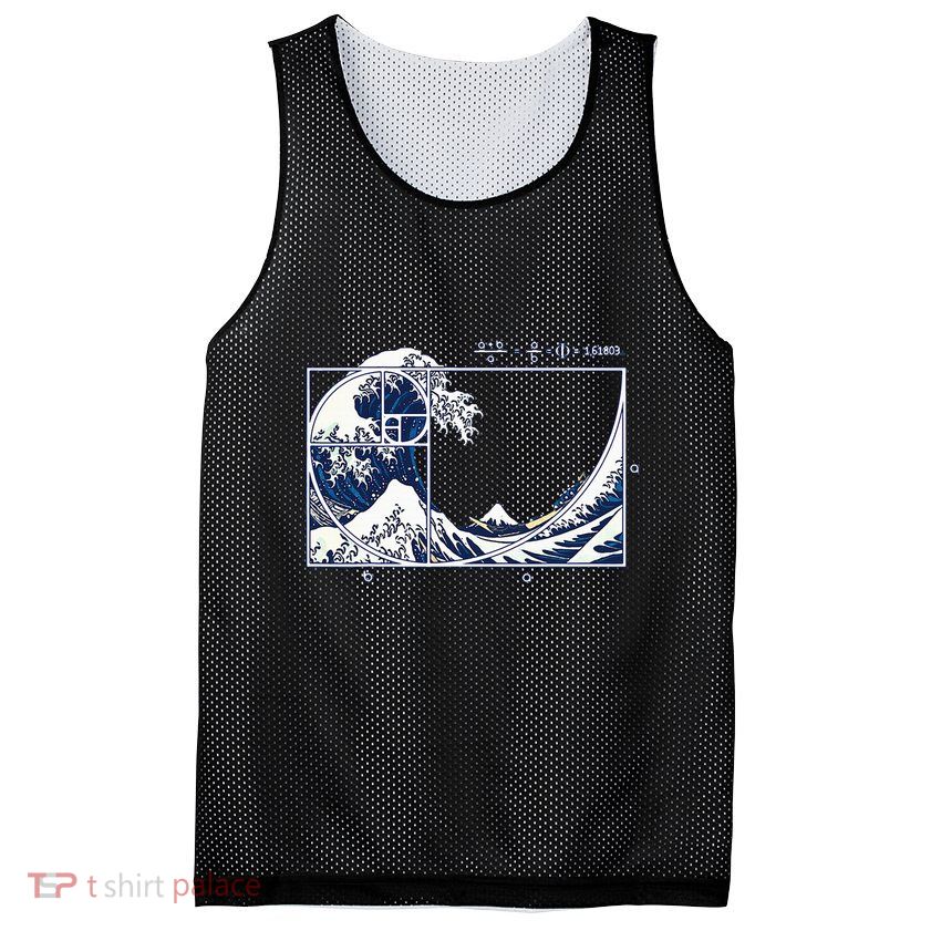 The Great Fibonaccis Waves Mesh Reversible Basketball Jersey Tank