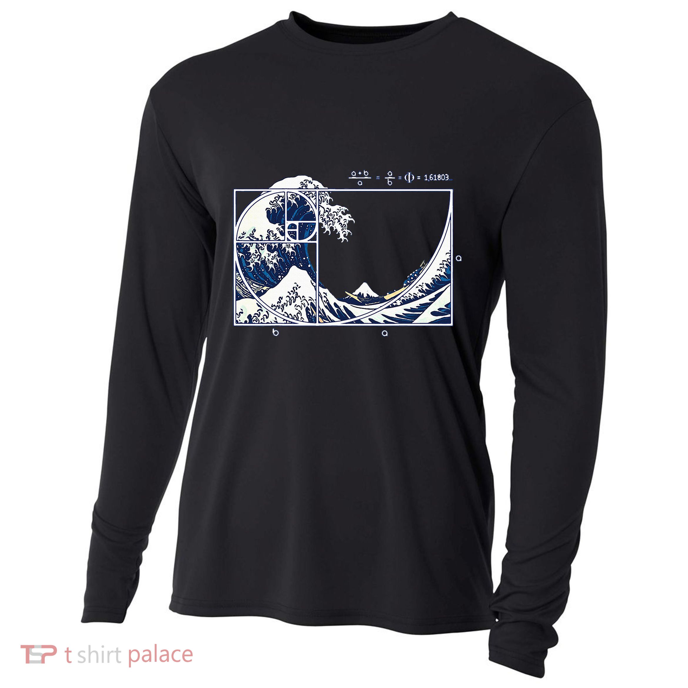 The Great Fibonaccis Waves Cooling Performance Long Sleeve Crew