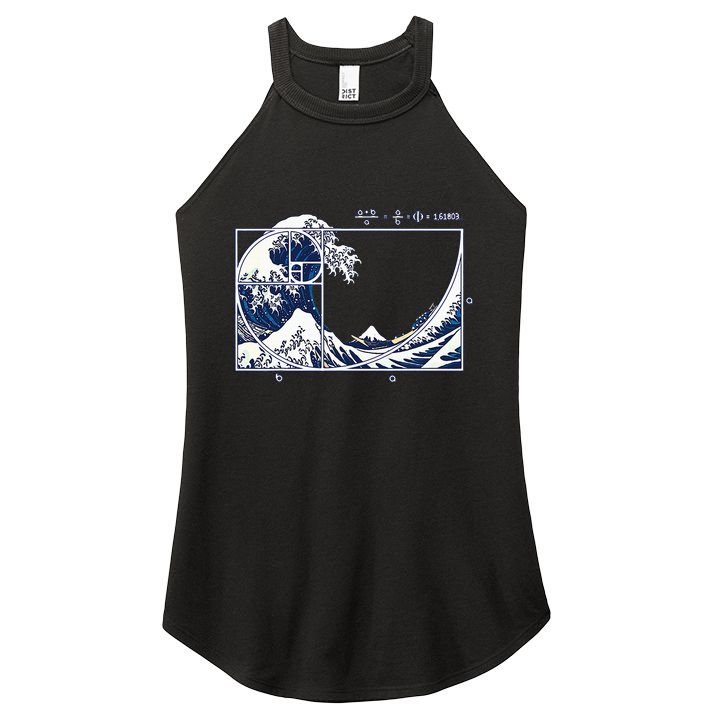 The Great Fibonaccis Waves Women's Perfect Tri Rocker Tank