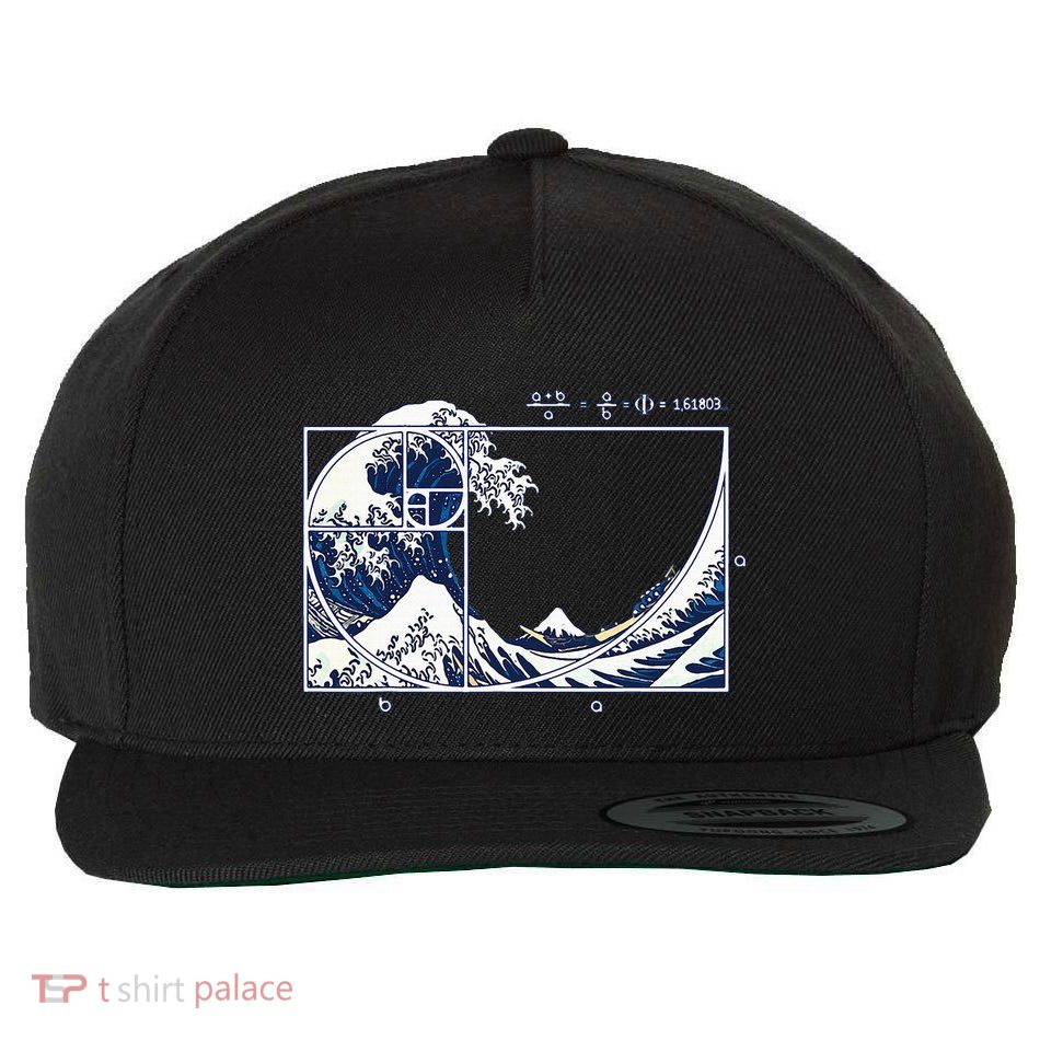 The Great Fibonaccis Waves Wool Snapback Cap