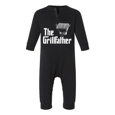 The Grillfather Funny Barbecue Grilling Bbq Grill Dad Meaningful Gift Infant Fleece One Piece