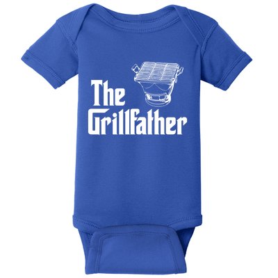 The Grillfather Funny Barbecue Grilling Bbq Grill Dad Meaningful Gift Baby Bodysuit