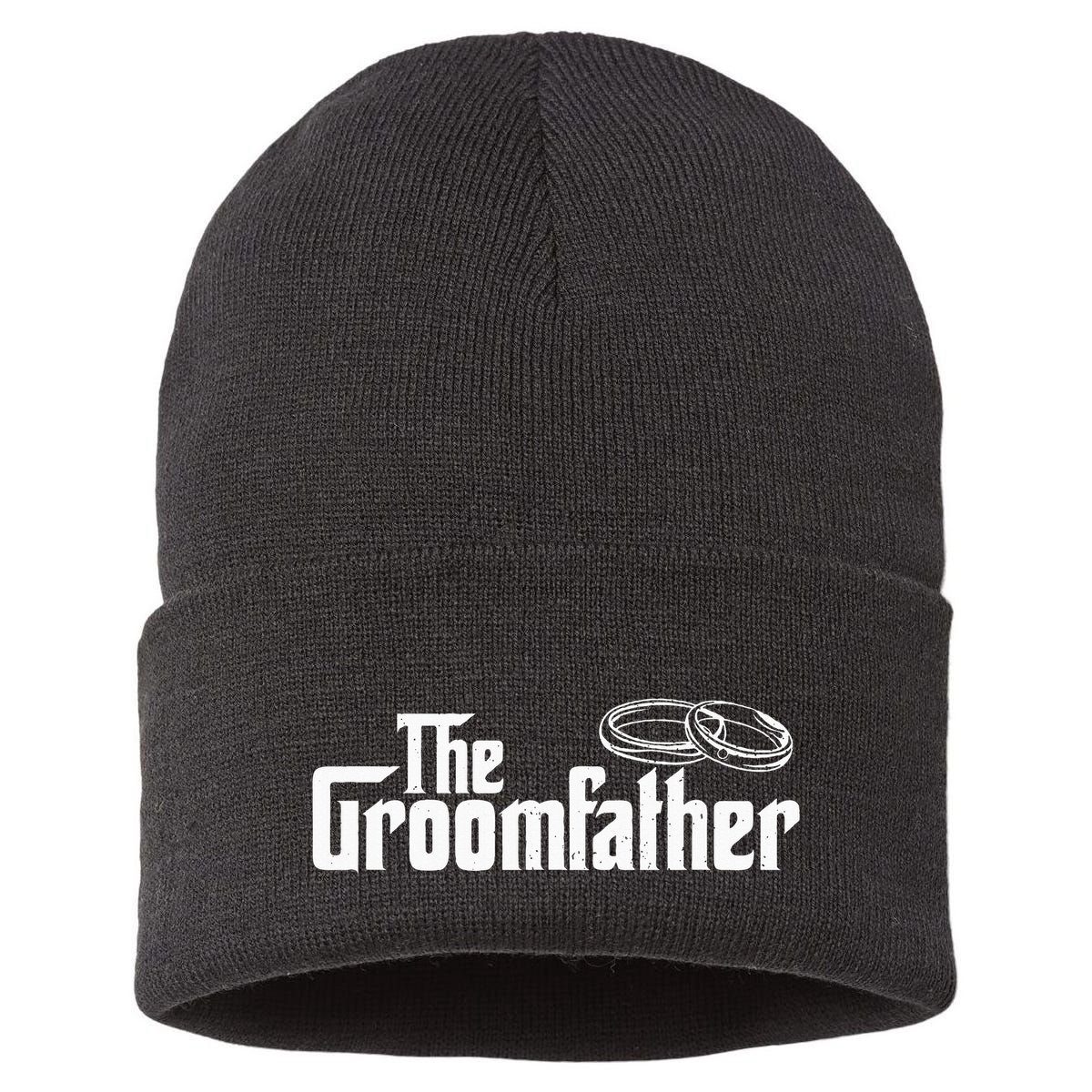 The Groomfather Father Of The Groom Wedding Bride Groom Sustainable Knit Beanie