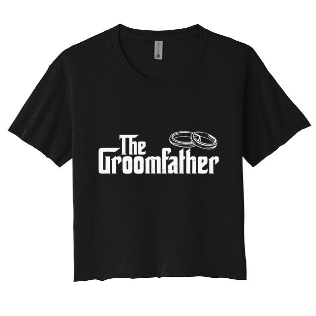 The Groomfather Father Of The Groom Wedding Bride Groom Crop Top