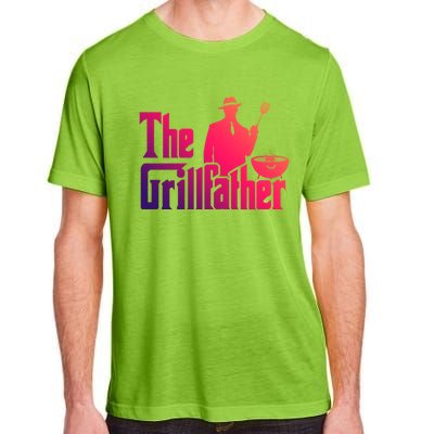 The Grillfather Funny Bbq Design For Dads Funny Gift Adult ChromaSoft Performance T-Shirt