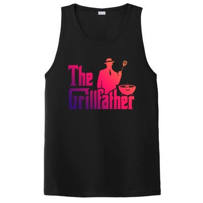 The Grillfather Funny Bbq Design For Dads Funny Gift PosiCharge Competitor Tank