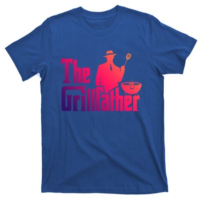 The Grillfather Funny Bbq Design For Dads Funny Gift T-Shirt