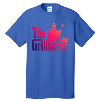 The Grillfather Funny Bbq Design For Dads Funny Gift Tall T-Shirt