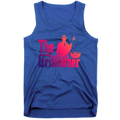 The Grillfather Funny Bbq Design For Dads Funny Gift Tank Top