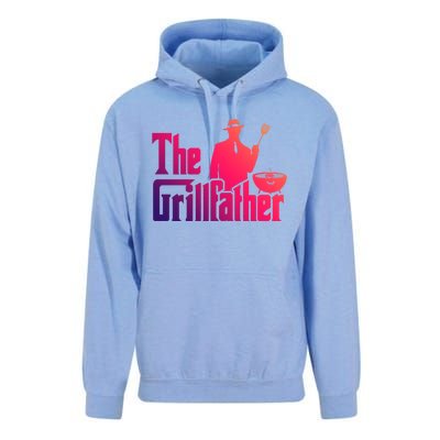 The Grillfather Funny Bbq Design For Dads Funny Gift Unisex Surf Hoodie