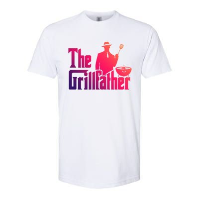 The Grillfather Funny Bbq Design For Dads Funny Gift Softstyle CVC T-Shirt