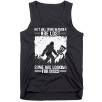 Team Golf Funny Stupid Tree Vintage Sunset Disc Golf Tank Top