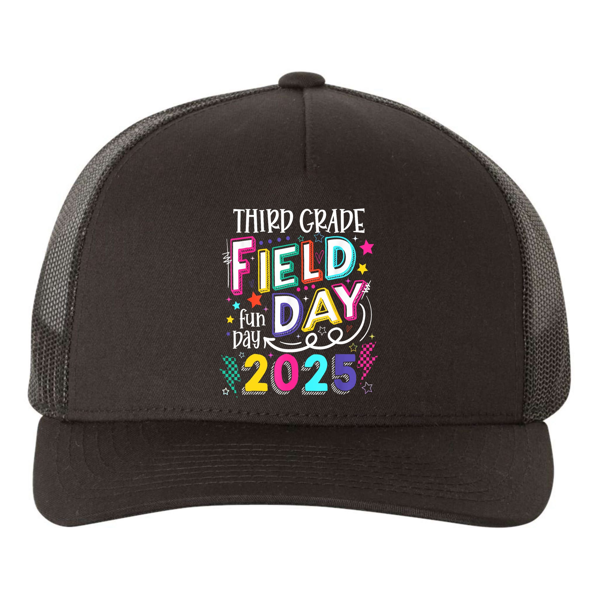 Third Grade Field Day Fun Day 2025 School Field Day Teacher Yupoong Adult 5-Panel Trucker Hat