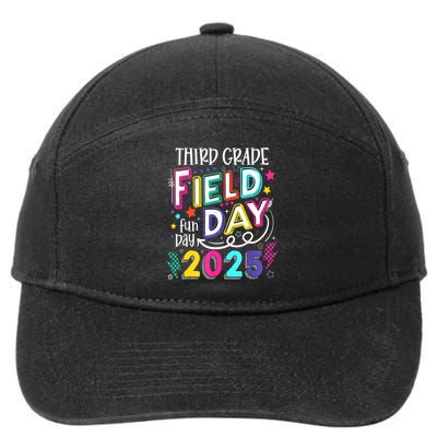 Third Grade Field Day Fun Day 2025 School Field Day Teacher 7-Panel Snapback Hat