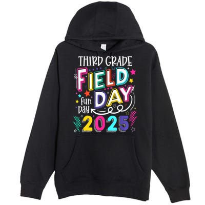 Third Grade Field Day Fun Day 2025 School Field Day Teacher Premium Pullover Hoodie