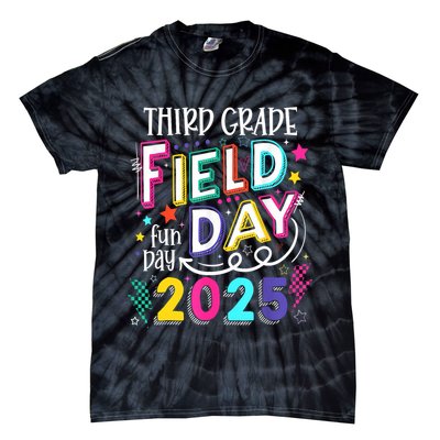 Third Grade Field Day Fun Day 2025 School Field Day Teacher Tie-Dye T-Shirt