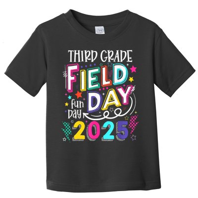 Third Grade Field Day Fun Day 2025 School Field Day Teacher Toddler T-Shirt