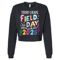 Third Grade Field Day Fun Day 2025 School Field Day Teacher Cropped Pullover Crew