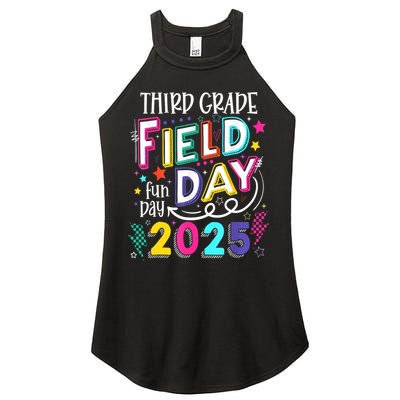 Third Grade Field Day Fun Day 2025 School Field Day Teacher Women's Perfect Tri Rocker Tank