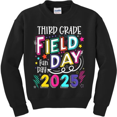 Third Grade Field Day Fun Day 2025 School Field Day Teacher Kids Sweatshirt
