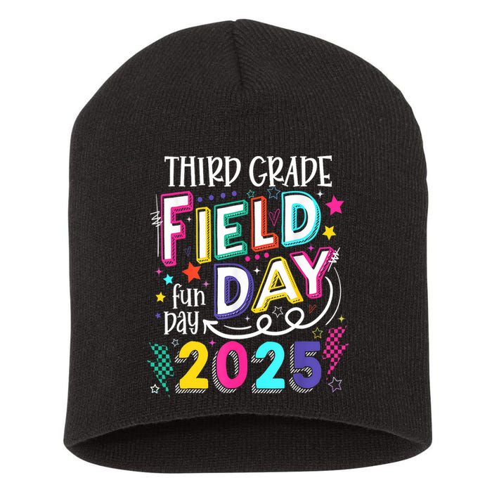 Third Grade Field Day Fun Day 2025 School Field Day Teacher Short Acrylic Beanie