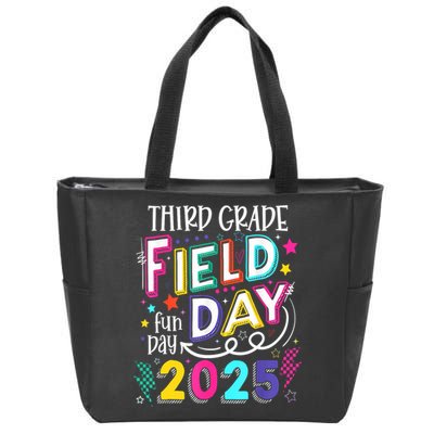 Third Grade Field Day Fun Day 2025 School Field Day Teacher Zip Tote Bag