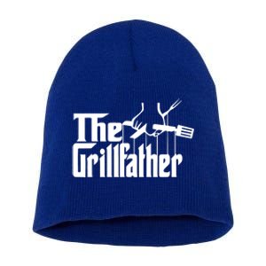 The Grillfather Funny Cool Bbq Grill Chef Gift Short Acrylic Beanie