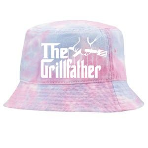 The Grillfather Funny Cool Bbq Grill Chef Gift Tie-Dyed Bucket Hat