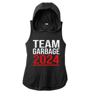 Team Garbage For Trump 2024 Elections 2024 Vote For Trump Ladies PosiCharge Tri-Blend Wicking Draft Hoodie Tank