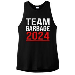 Team Garbage For Trump 2024 Elections 2024 Vote For Trump Ladies PosiCharge Tri-Blend Wicking Tank