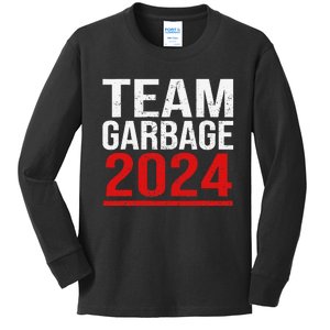 Team Garbage For Trump 2024 Elections 2024 Vote For Trump Kids Long Sleeve Shirt