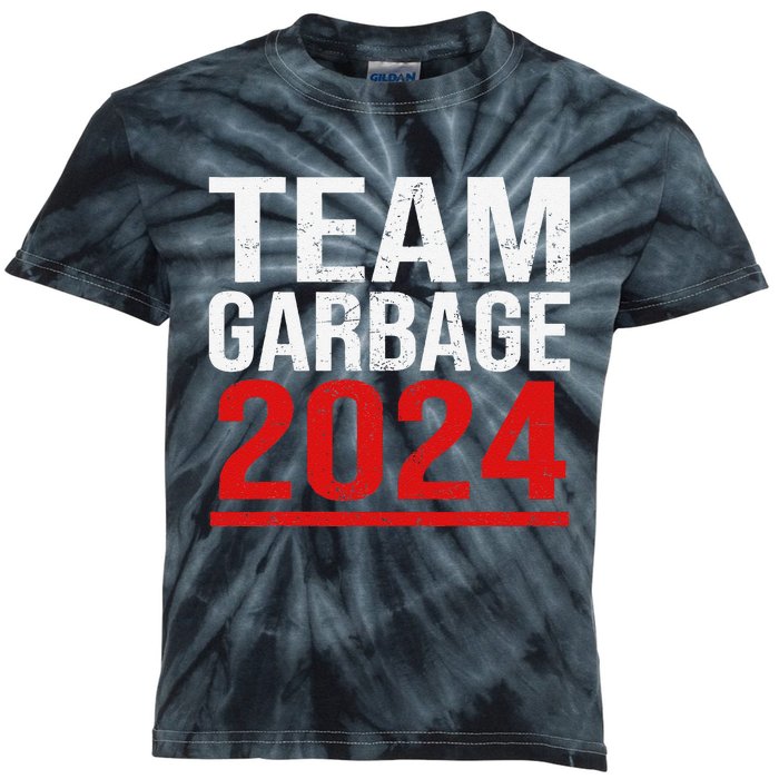 Team Garbage For Trump 2024 Elections 2024 Vote For Trump Kids Tie-Dye T-Shirt