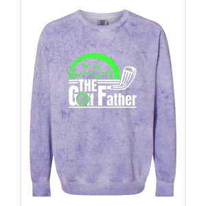 The Golf Father Gift For Dad Father's Day Colorblast Crewneck Sweatshirt