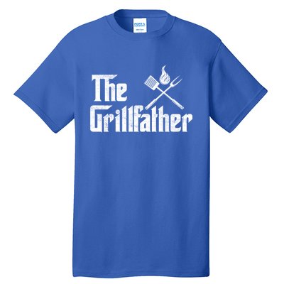 The Grillfather Funny Dad Bbq Gift Tall T-Shirt