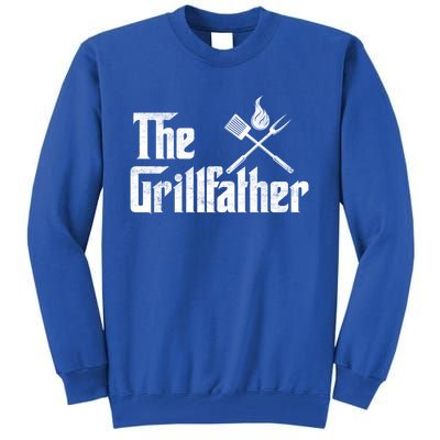 The Grillfather Funny Dad Bbq Gift Tall Sweatshirt