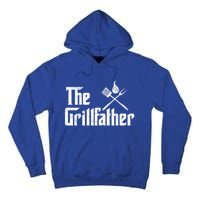 The Grillfather Funny Dad Bbq Gift Tall Hoodie