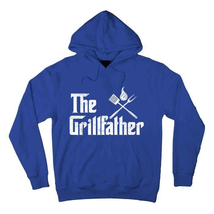 The Grillfather Funny Dad Bbq Gift Tall Hoodie