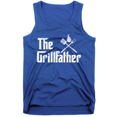 The Grillfather Funny Dad Bbq Gift Tank Top