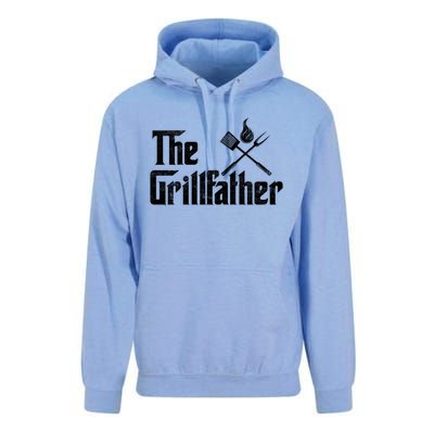 The Grillfather Funny Dad Bbq Gift Unisex Surf Hoodie