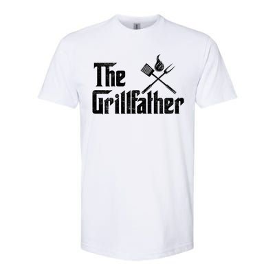 The Grillfather Funny Dad Bbq Gift Softstyle® CVC T-Shirt