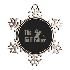 The Golf Father Funny Golfing For Golfer Fathers Metallic Star Ornament